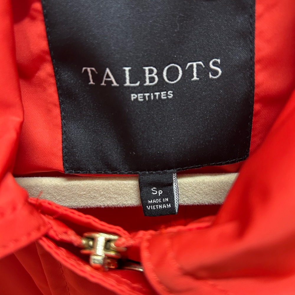 Talbots Orange Rain Jacket - Picture 2 of 6